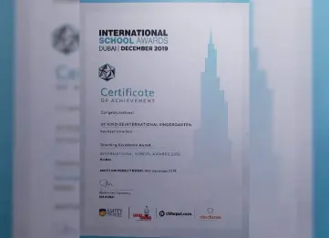 International School Award "Teaching Exellence" at Amity University Dubai,2020